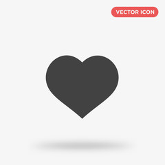 Heart icon isolated on white background