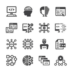 Programming icon set