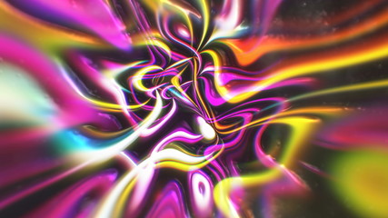 Abstract glow energy background with visual illusion and wave effects, 3d rendering computer generating