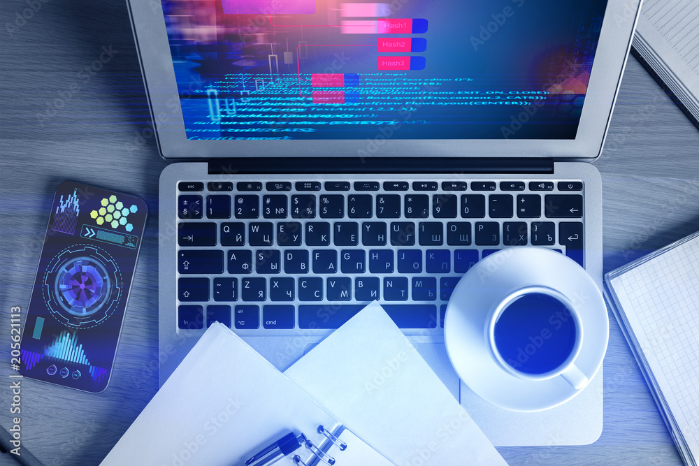 Poster computing and technology concept