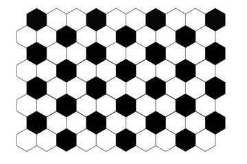 Fondo de hexágonos de pelota de fútbol.  © Gabrieuskal