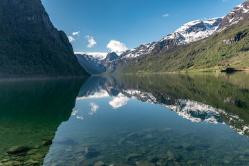 Naklejka na ściany i meble Norway - Olden Lake