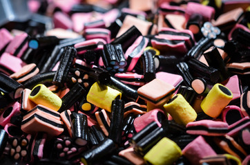 Fototapeta na wymiar artisanal candies within the candy shop in Prague
