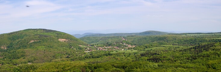 Fototapeta na wymiar View of Somoska castle, Slovakia