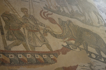 Mosaic floor of a Roman villa