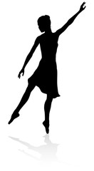 Ballet Dancer Dancing Silhouette © Christos Georghiou