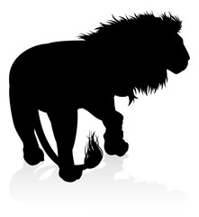 Silhouette Lion