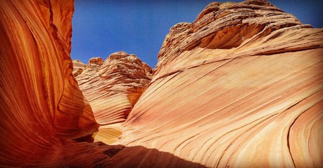 The Wave at Coyote Buttes in  Arizona USA