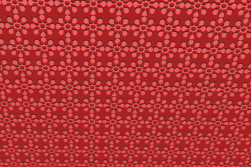 Red background with floral background