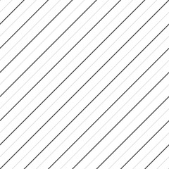 Vector stripes seamless pattern. Thin diagonal lines texture. White, black, gray