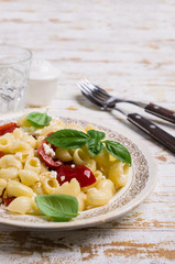 Traditional pasta with cottage cheese