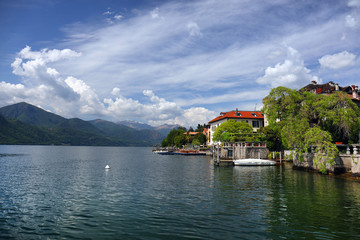 Orta San Giulio, famous resort on the western shore of Orta Lake, Italy, Europe