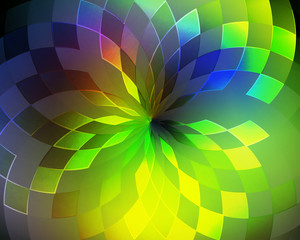 Obraz premium Abstract Illustration composed of simple elements