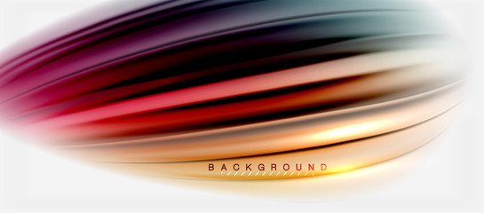 Blurred fluid colors background, abstract waves lines, vector illustration