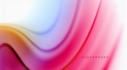 Swirl fluid flowing colors motion effect, holographic abstract background