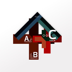 Infographic option banner