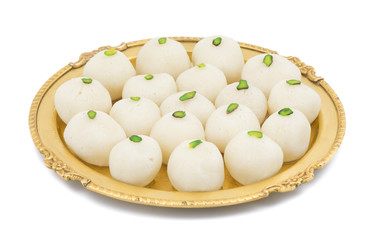 Indian Sweet Rasgulla Also Know as Rosogolla, Roshogolla, Rasagola, Ras Gulla, Anguri Rasgulla or Angoori Rasgulla is a Syrupy Dessert Popular in India. It is Made From Ball Shaped Dumplings.