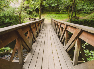 Brige in a park outdoors