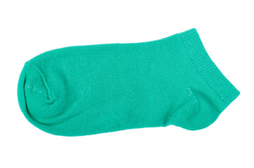 Cotton kid sock isolated on white background