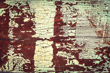 texture of wooden boards with peeling paint. texture of old wooden fence boards. Wood Texture Background