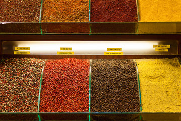 Spices on the Grand Bazaar in Istanbul