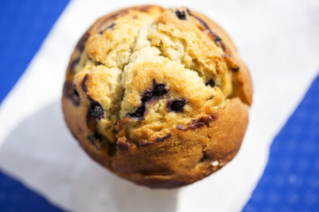 Muffin with blueberries