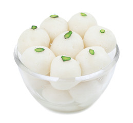 Indian Sweet Rasgulla Also Know as Rosogolla, Roshogolla, Rasagola, Ras Gulla, Anguri Rasgulla or Angoori Rasgulla is a Syrupy Dessert Popular in India. It is Made From Ball Shaped Dumplings.