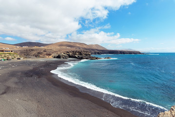 View of Ajuy beach in Fuerteventura, Spain