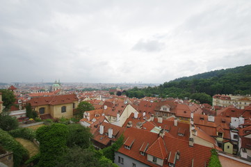 Fototapeta na wymiar Über den Dächern von Prag
