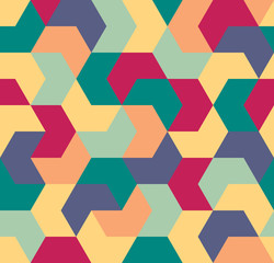 Arrow seamless pattern. Endless background of geometric shapes. Vector illustration.