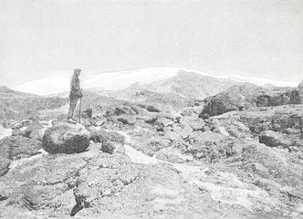 Professor Hans Meyer auf dem Kilimandscharo 