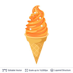Ice cream refreshing dessert.
