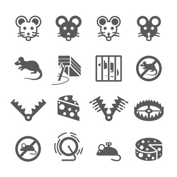 Rat icon set