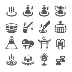 Onsen icon set