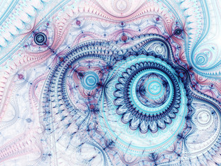 Soft blue and pink steampunk texture, digital artwork for creative graphic design