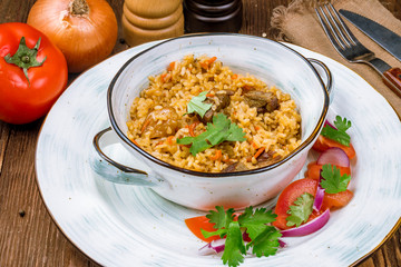pilaf with beef