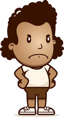 Cartoon Girl Angry