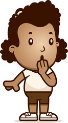 Cartoon Girl Surprised