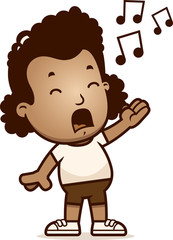 Cartoon Girl Singing