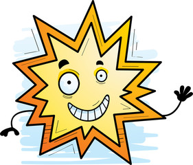 Cartoon Explosion Waving