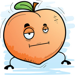 Cartoon Peach Bored