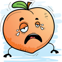 Cartoon Peach Crying