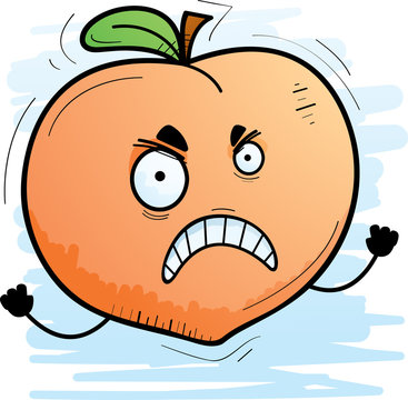 Angry Cartoon Peach