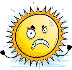 Angry Cartoon Sun