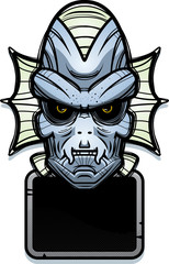 Fish Creature Sign Illustration