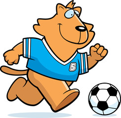 Cartoon Cat Soccer