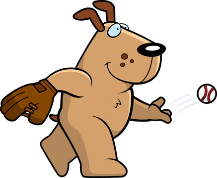 recommend clip art: Cartoon Dog Baseball