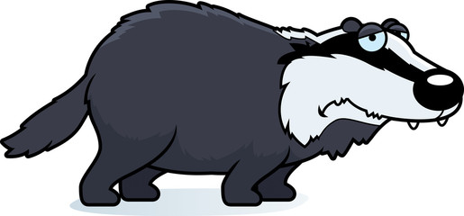 Sad Cartoon Badger