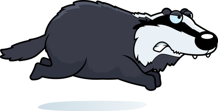 Angry Cartoon Badger