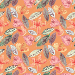 watercolor seamless floral pattern in high resolution for decor background cover texture textures printing textiles wallpaper books web design grass branches